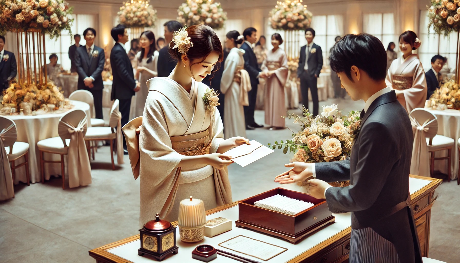 結婚式の受付